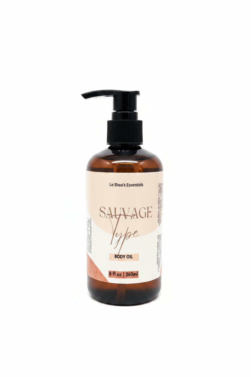 Sauvage Type Body Oil - White Background