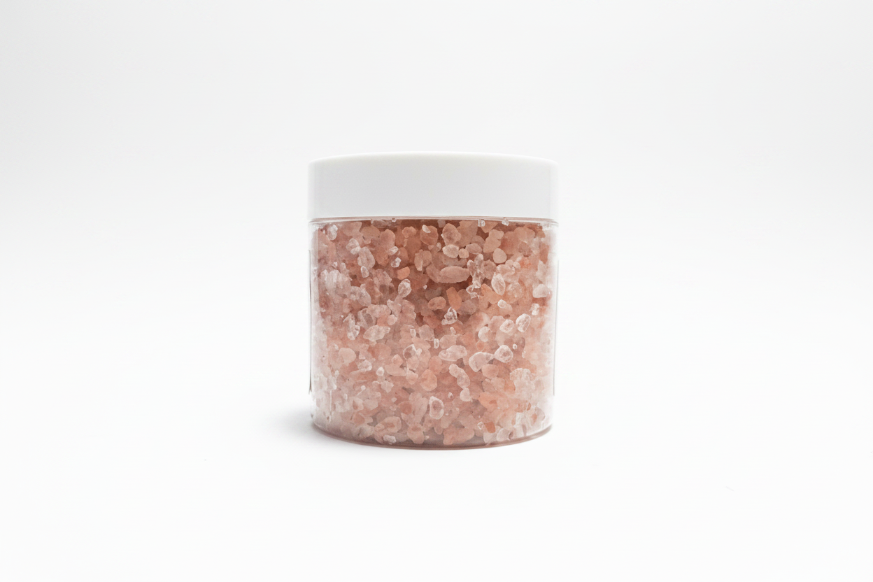 Bath Salts jar - white background