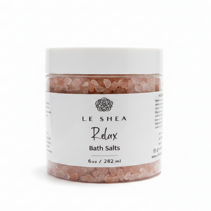 Le Shea Relax Bath Salts - white background