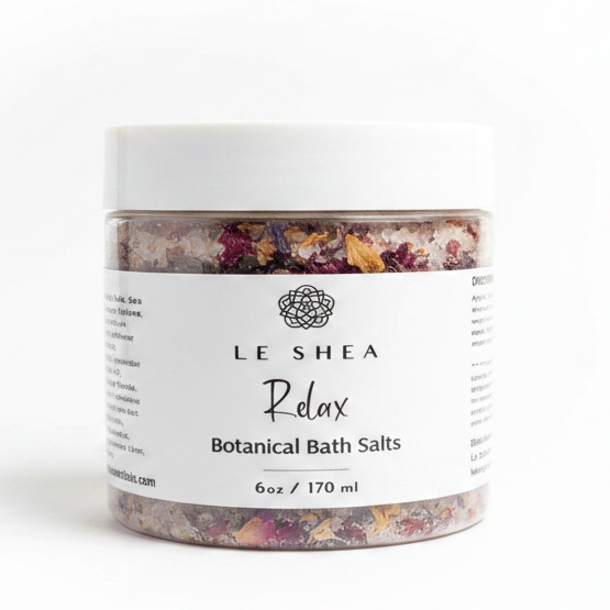 Le Shea Relax Botanical Bath Salts - larger